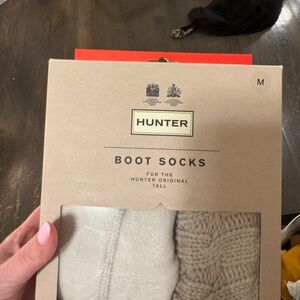 Hunter Greige Boot Socks